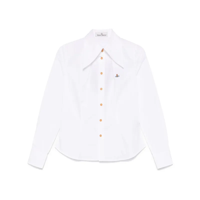 White Shirt with Oversized Collar made by Vivienne Westwood