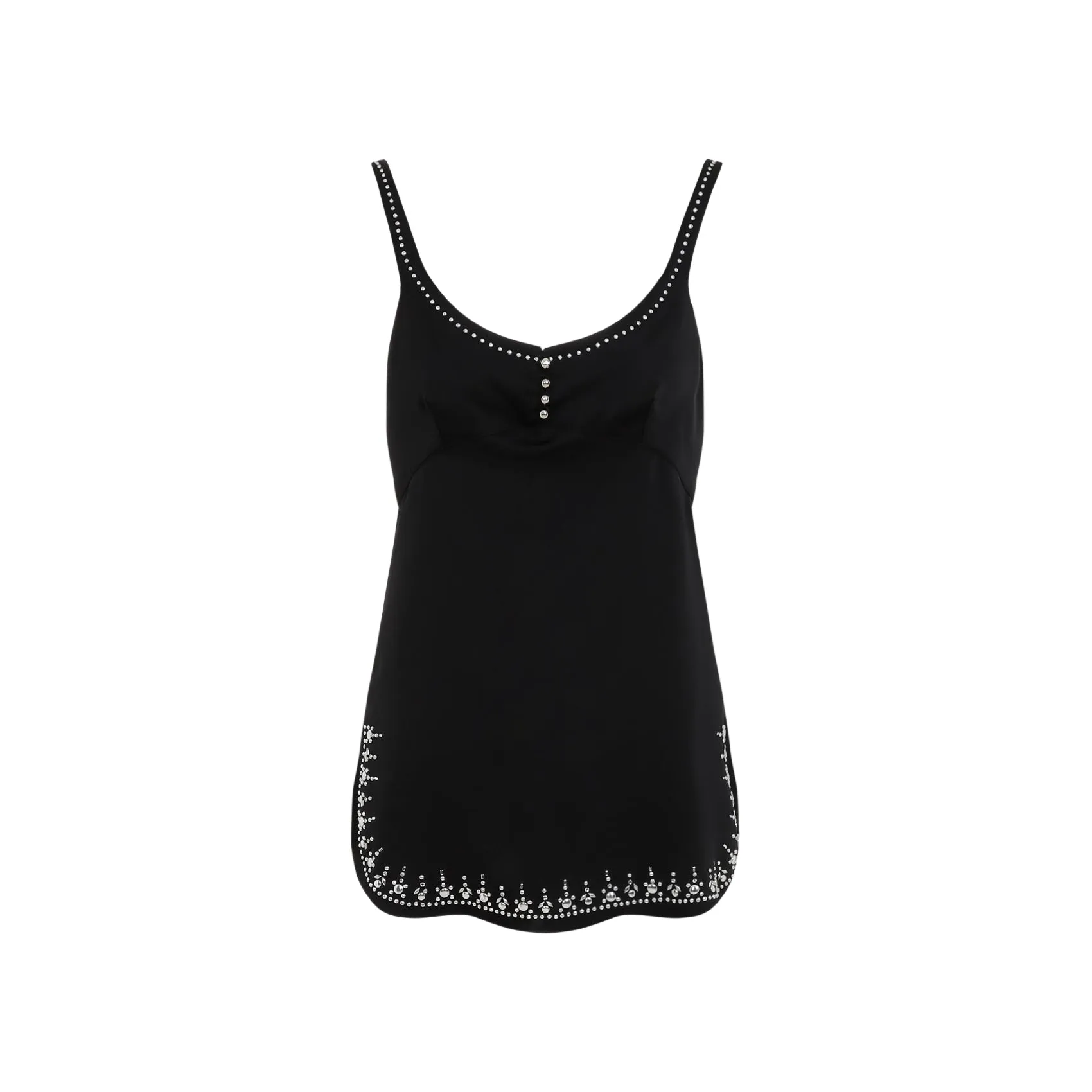 Rabanne Mini Dress, Black with Silver Studs sold by Lord & Taylor product image thumbnail 2