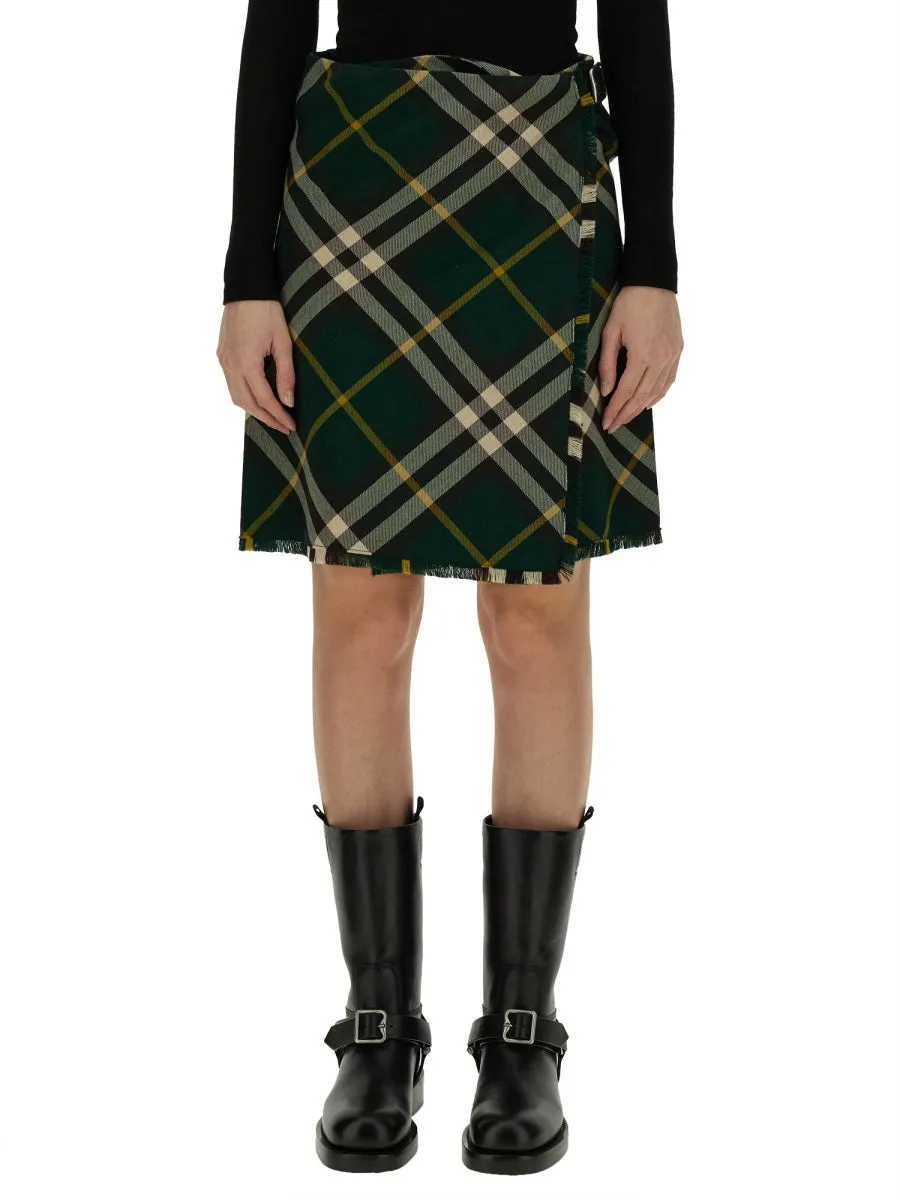 Mini Skirt in Green Wool sold by Lord & Taylor