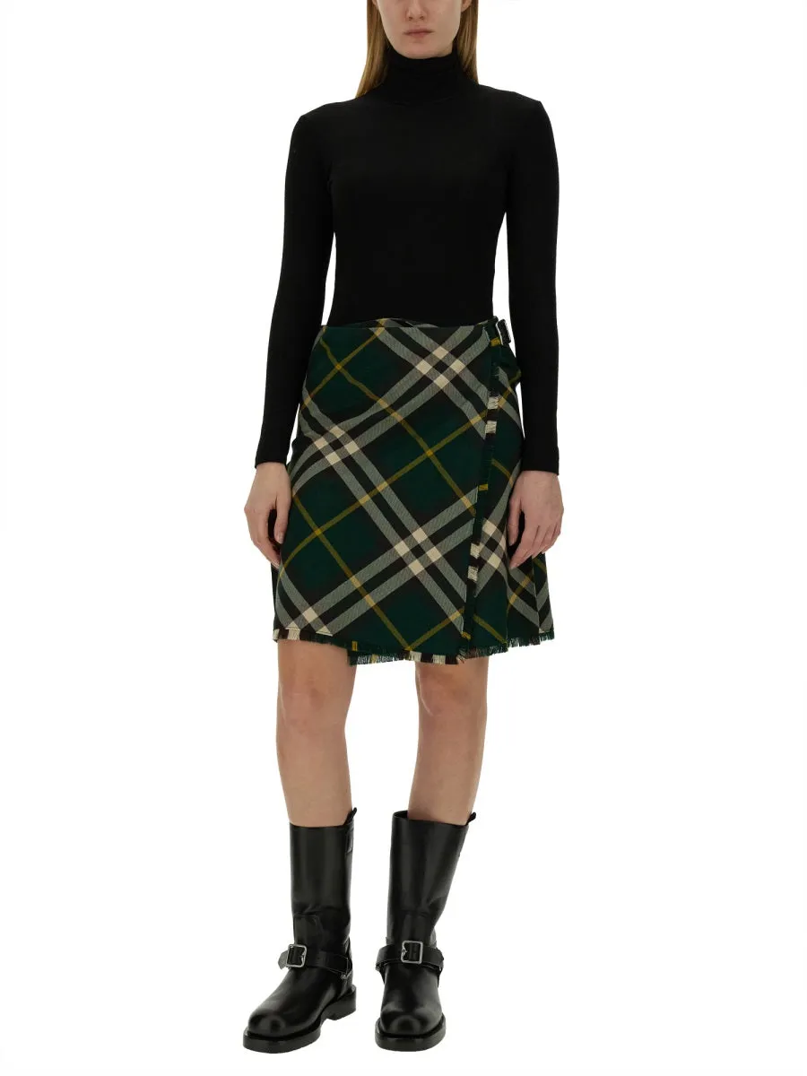 Mini Skirt in Green Wool sold by Lord & Taylor product image thumbnail 3