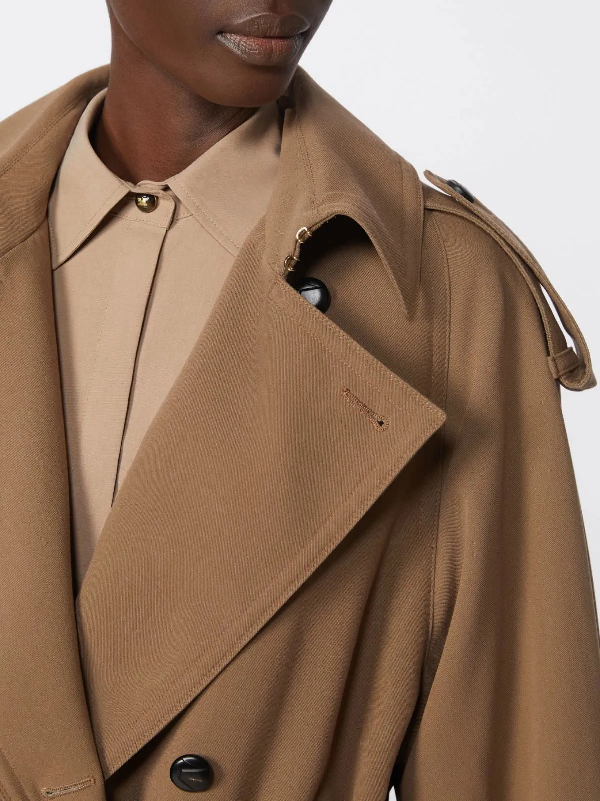 BROW WOOL CERTO TRENCH COAT sold by Lord & Taylor product image thumbnail 5