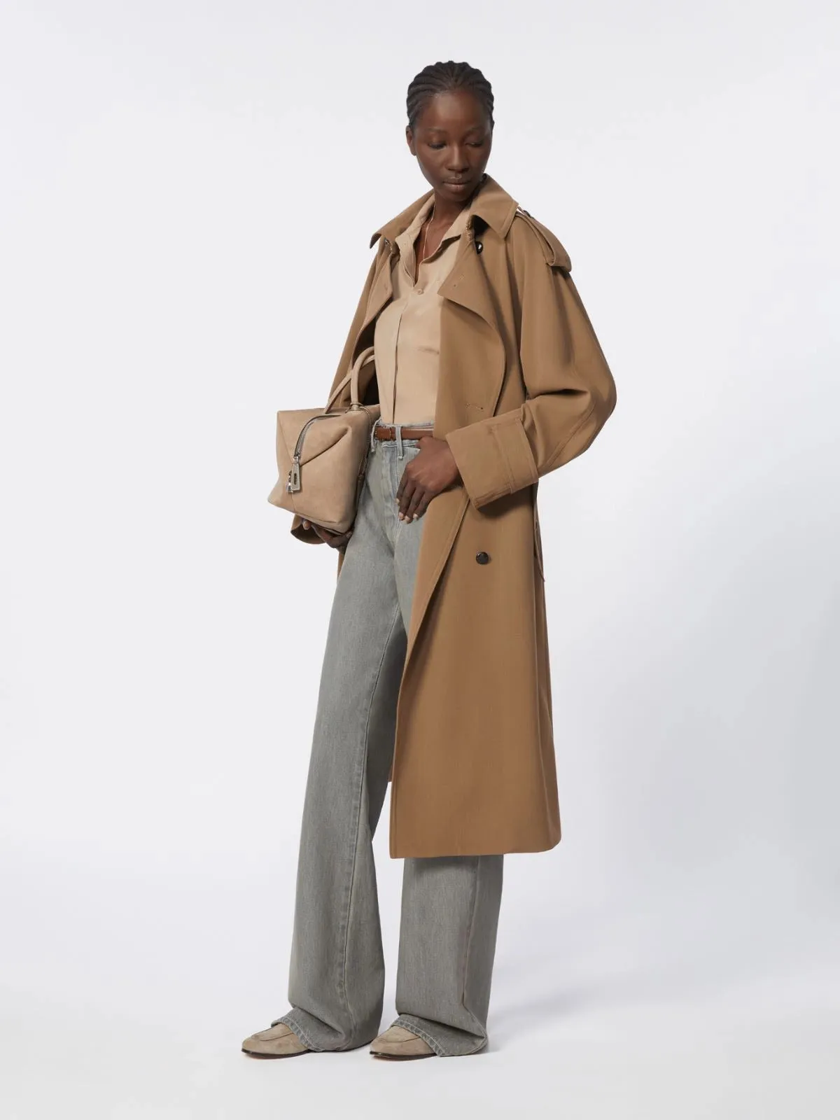 BROW WOOL CERTO TRENCH COAT sold by Lord & Taylor product image thumbnail 2