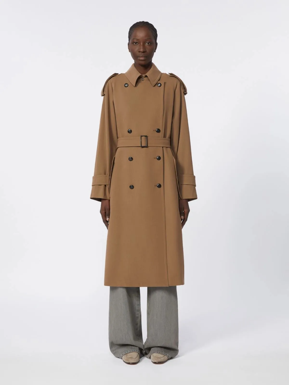 BROW WOOL CERTO TRENCH COAT sold by Lord & Taylor product image thumbnail 3