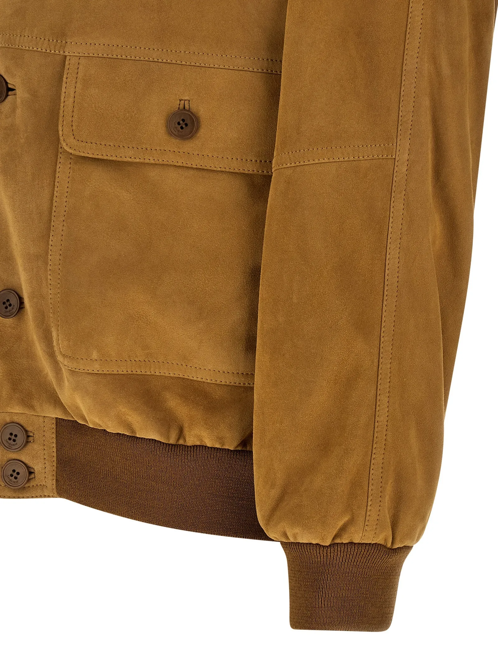 Suede bomber jacket sold by Lord & Taylor product image thumbnail 4