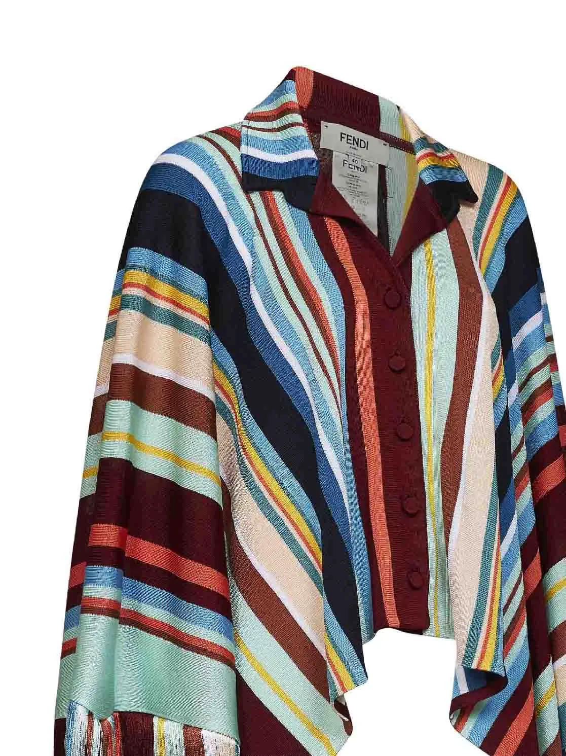 Viscose Knit Poncho Shirt Multicolour sold by Lord & Taylor product image thumbnail 3