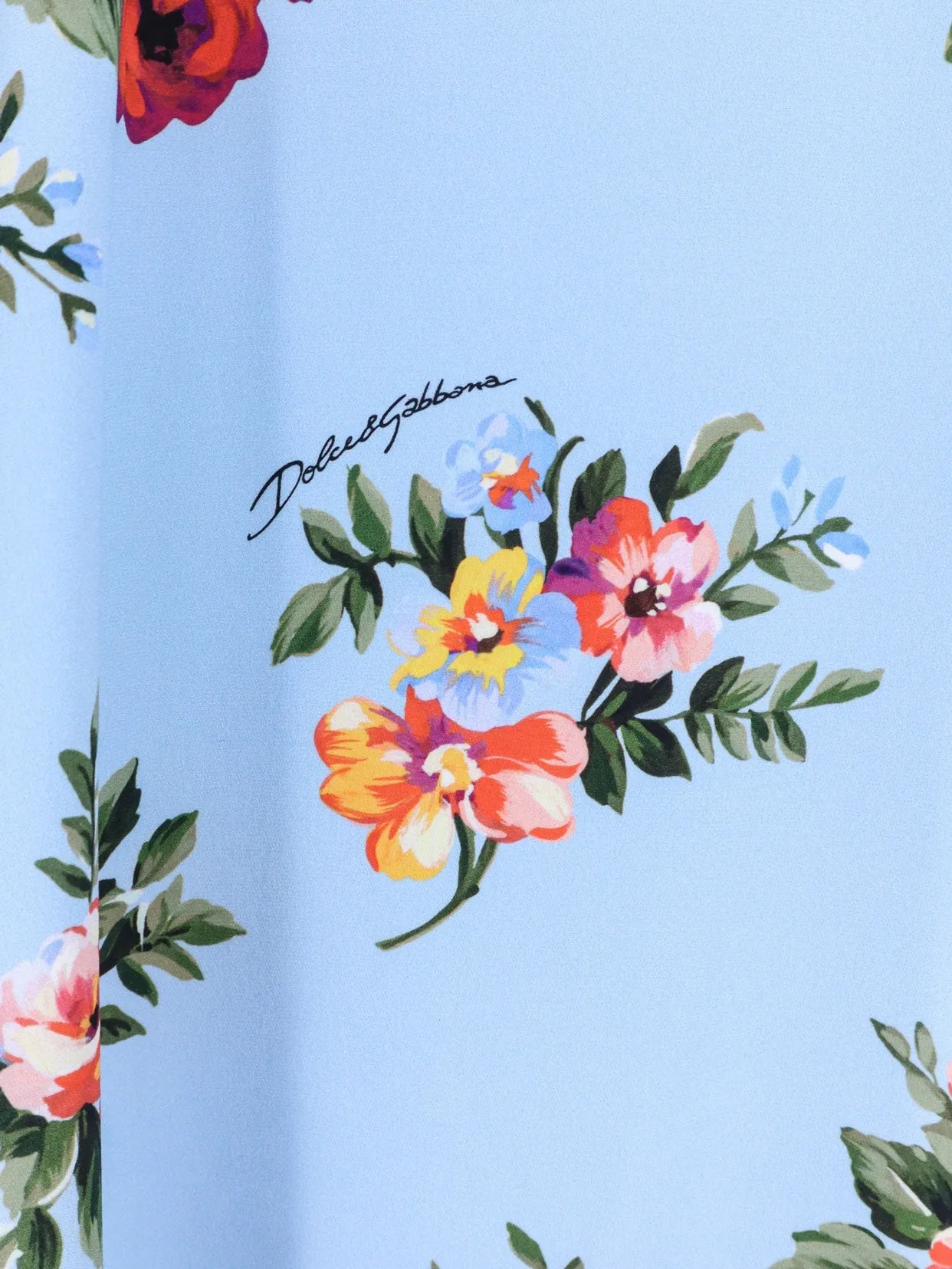 Long Charmeuse Dress Mazzo di Fiori Blue sold by Lord & Taylor product image thumbnail 3