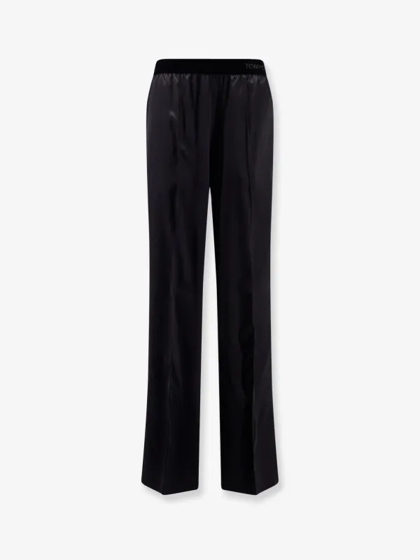 Stretch Satin Trousers made by Tom Ford