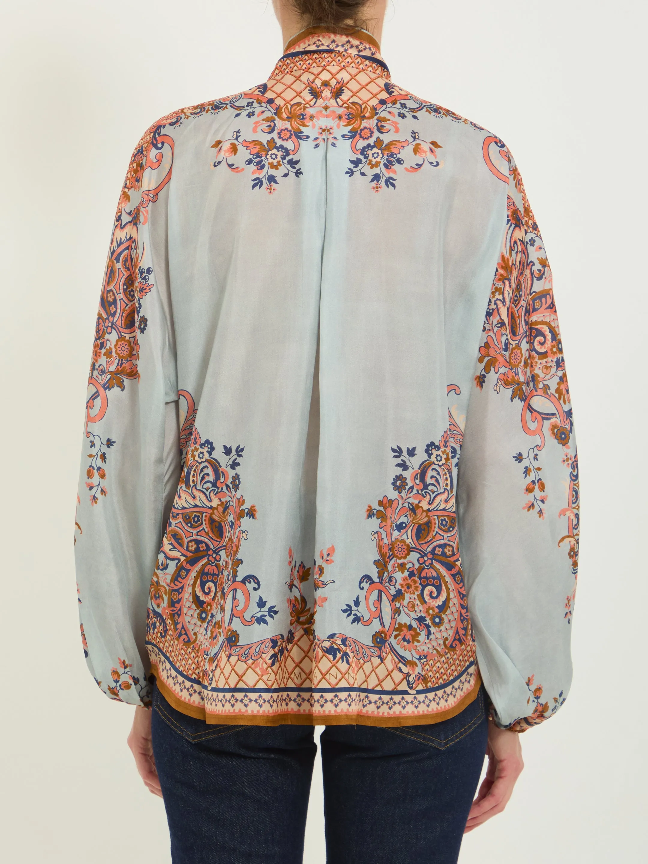 Aster tie neck blouse sold by Lord & Taylor product image thumbnail 4