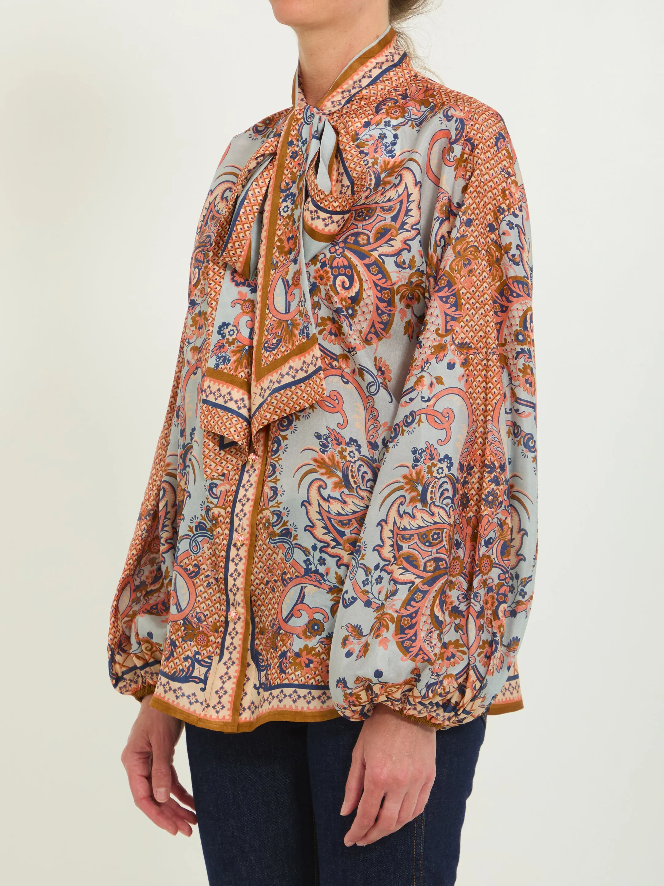 Aster tie neck blouse sold by Lord & Taylor product image thumbnail 2