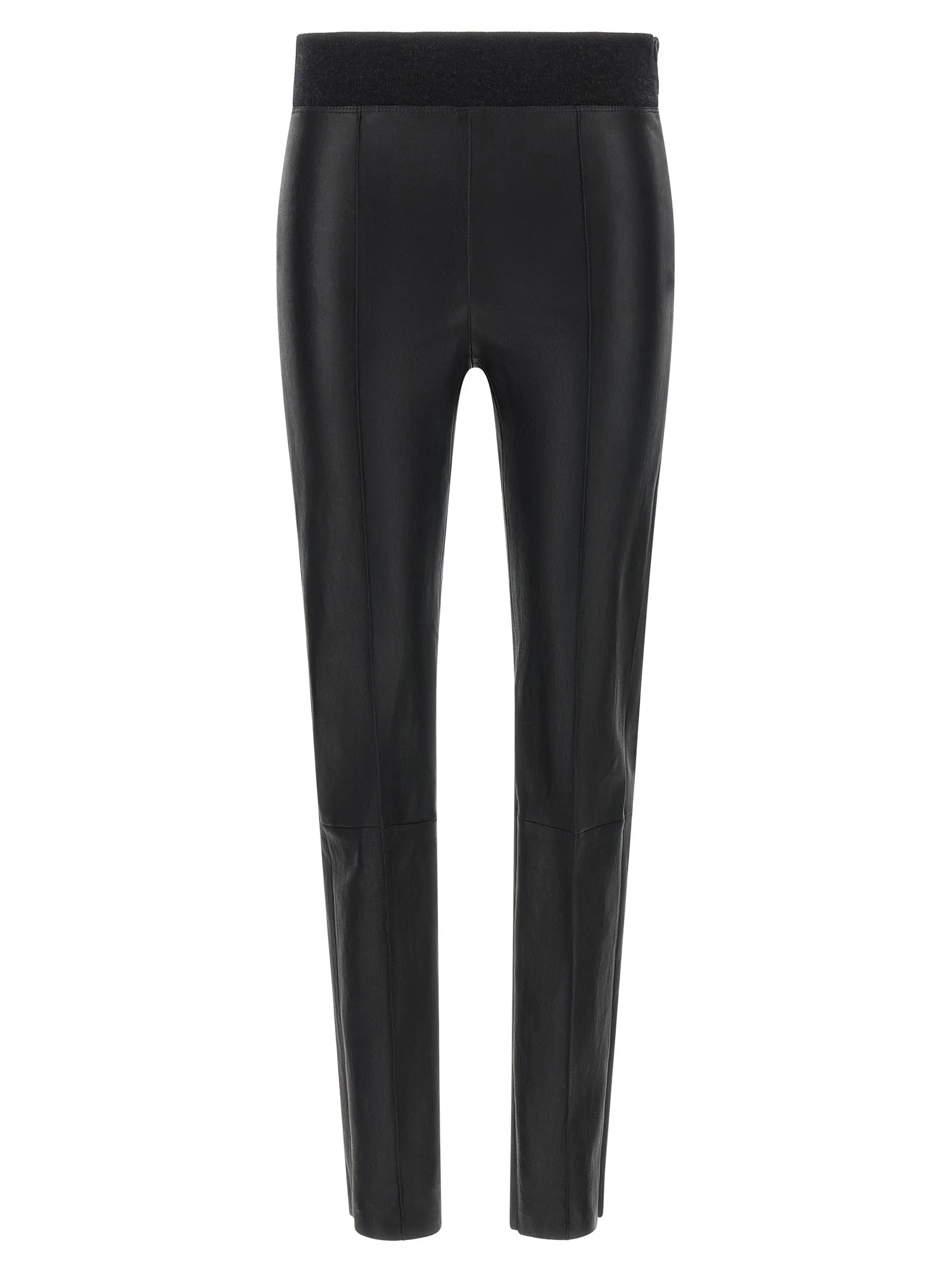 Stretch nappa leather leggings sold by Lord & Taylor