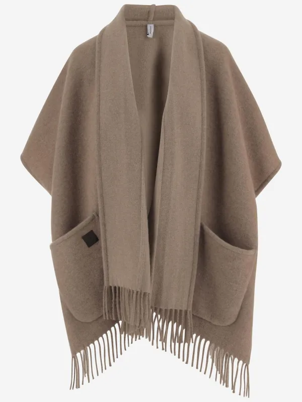 Cape in Cashmere Natural made by Salvatore Ferragamo