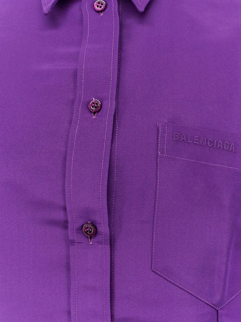 Shirt Silk Shantung Purple sold by Lord & Taylor product image thumbnail 3