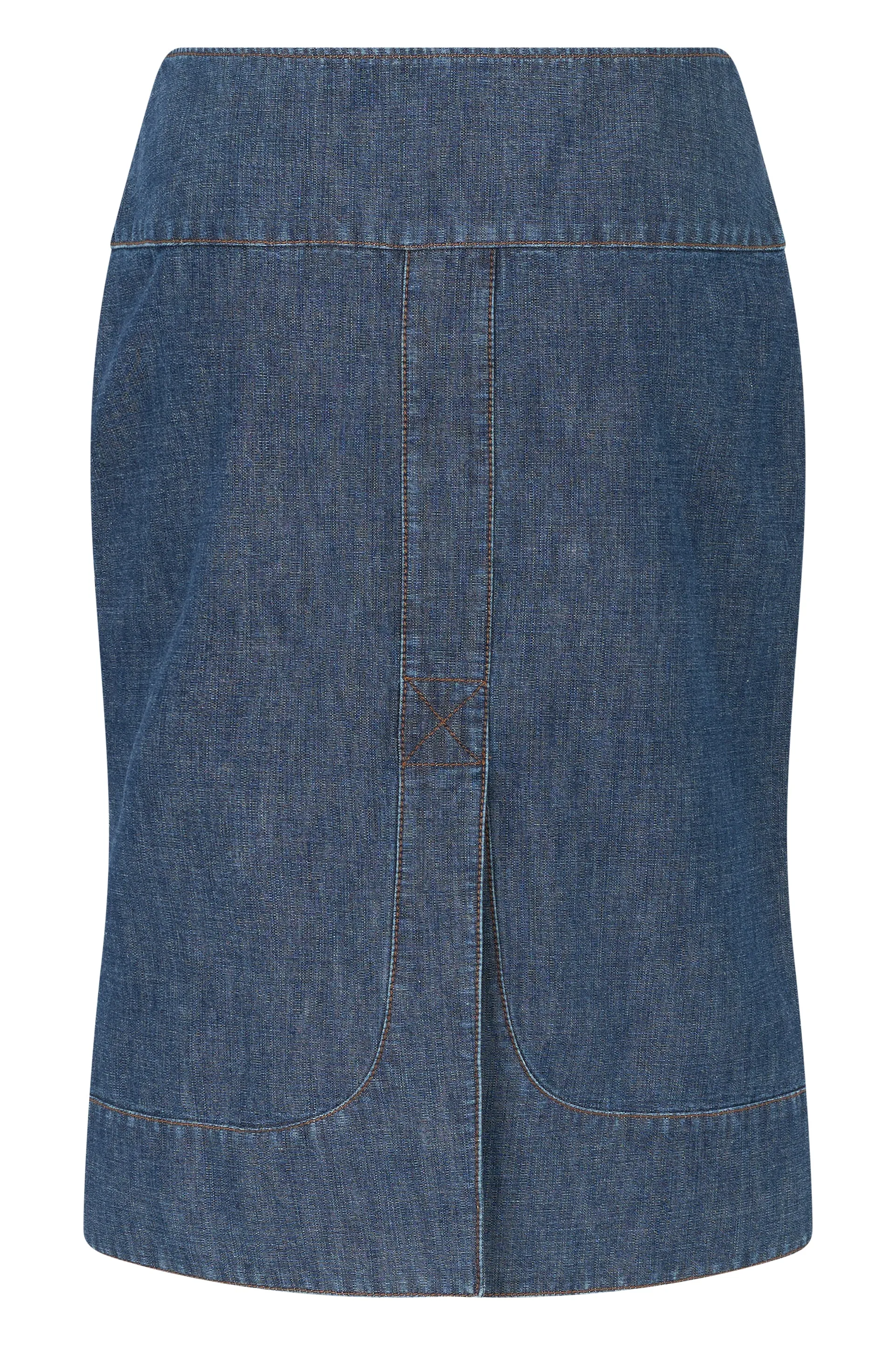 DENIM SKIRT WITH ZIPPER sold by Lord & Taylor product image thumbnail 2