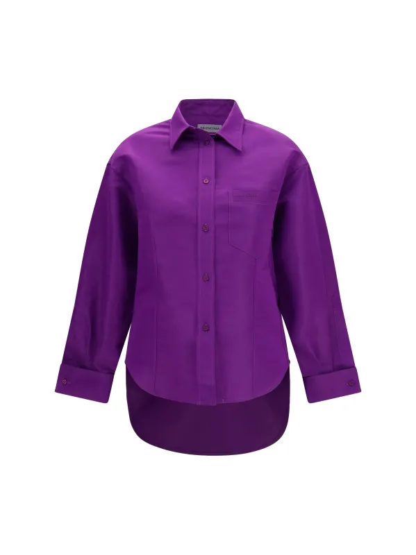 T-shirt Cotton Purple made by Balenciaga