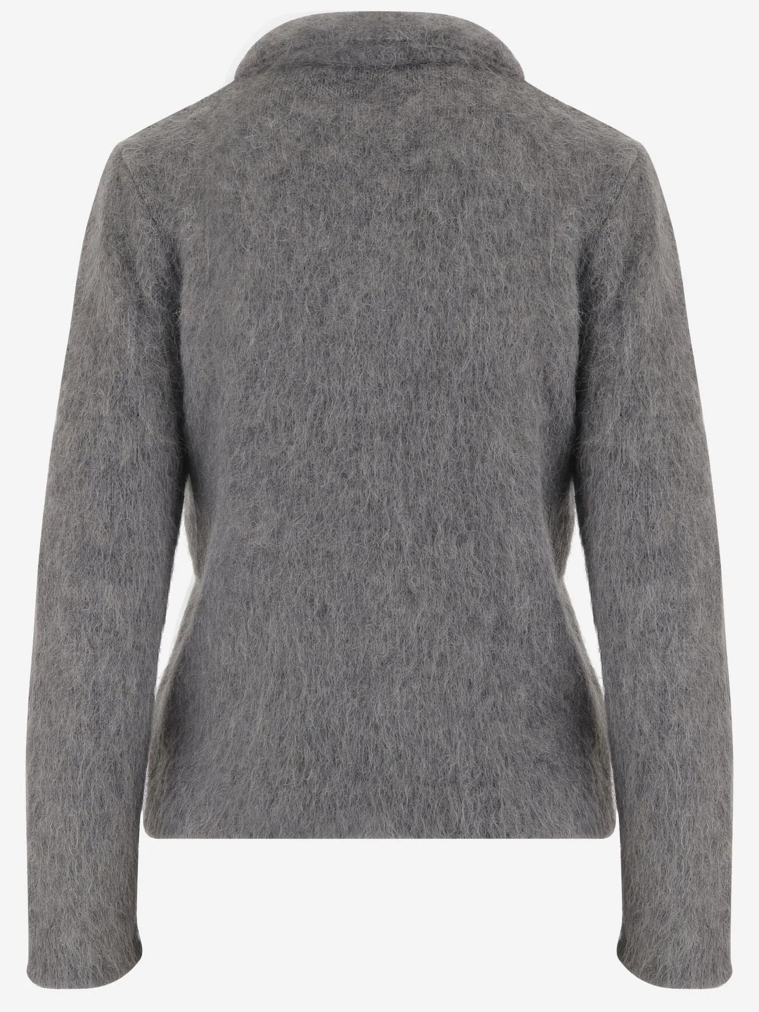 Polo Sweater Brushed Alpaca Grey sold by Lord & Taylor product image thumbnail 3