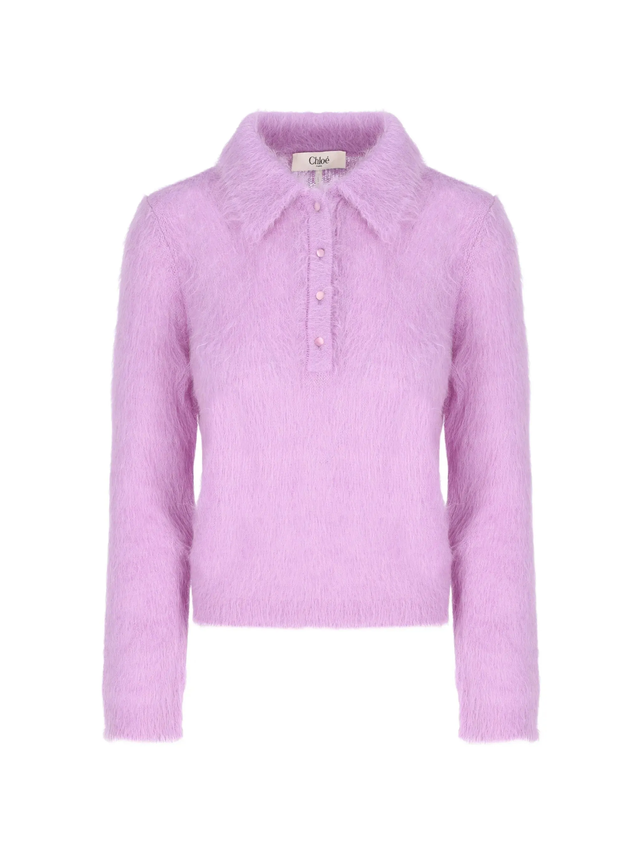 LILAC WOOL BLEND POLO SHIRT sold by Lord & Taylor