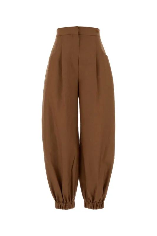 BRICK LINEN BLEND WIDE-LEG PANT made by Fendi