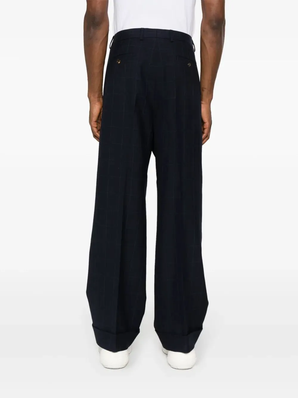 DOUBLE G OVERCHECK WOOL TROUSER sold by Lord & Taylor product image thumbnail 4