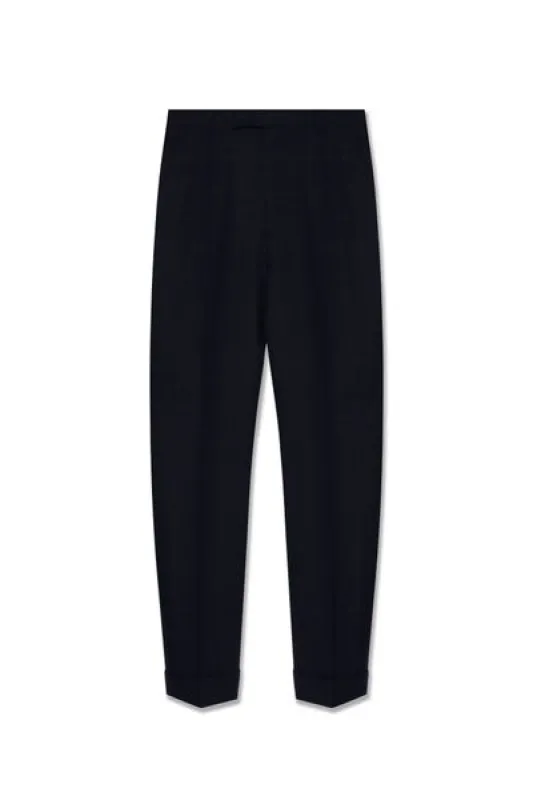 DOUBLE G OVERCHECK WOOL TROUSER made by Gucci