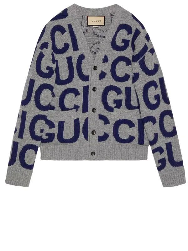 WOOL V NECK CARDIGAN made by Gucci