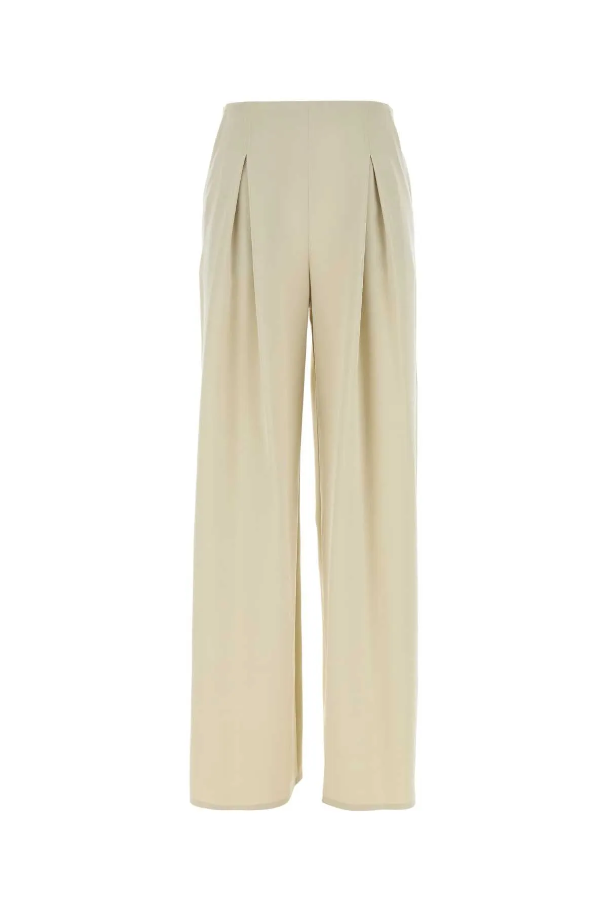 IVORY STRETCH SATIN PALUDE PALAZZO PANT sold by Lord & Taylor