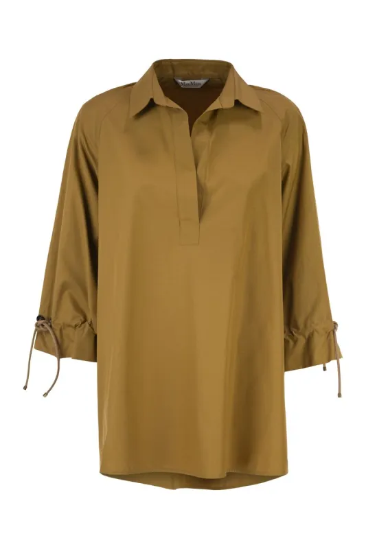 BISCUIT POPLIN ADORNI BLOUSE made by MaxMara