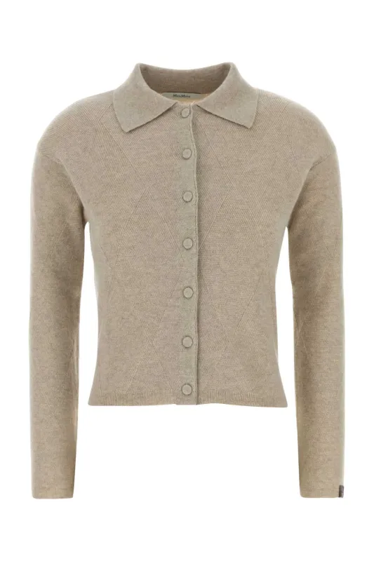 SAND CASHMERE CARDIGAN made by MaxMara
