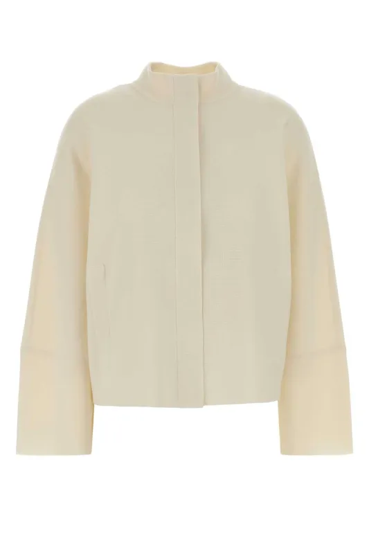 IVORY WOOL SPORT CARDIGAN made by MaxMara