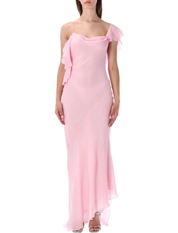 SELF-PORTRAIT GEORGETTE FRILL MAXI DRESS made by Self-Portrait