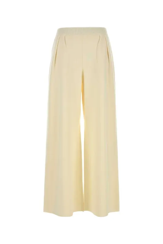 IVORYY WOOL WIDE-LEG BORA PANT made by MaxMara