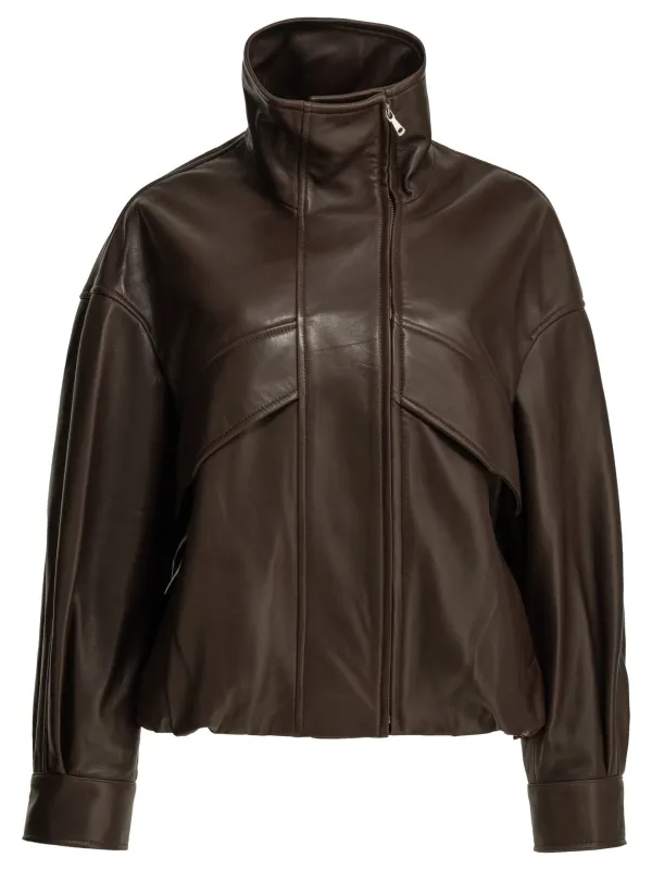 "ROLAND" LEATHER JACKET made by Nour Hammour