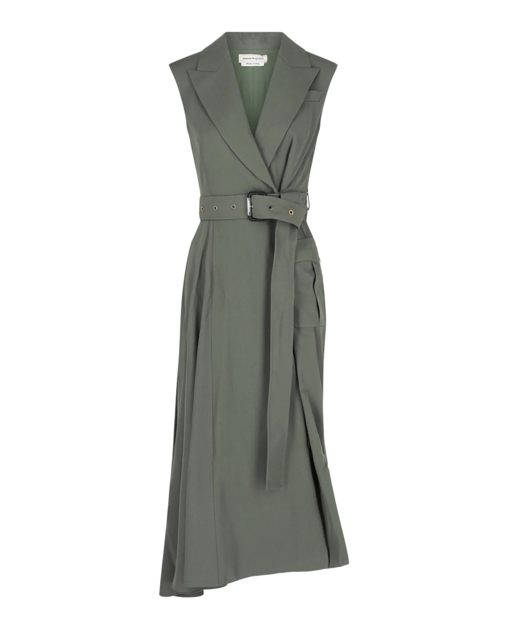 Asymmetrical Trench Midi Dress sold by Lord & Taylor