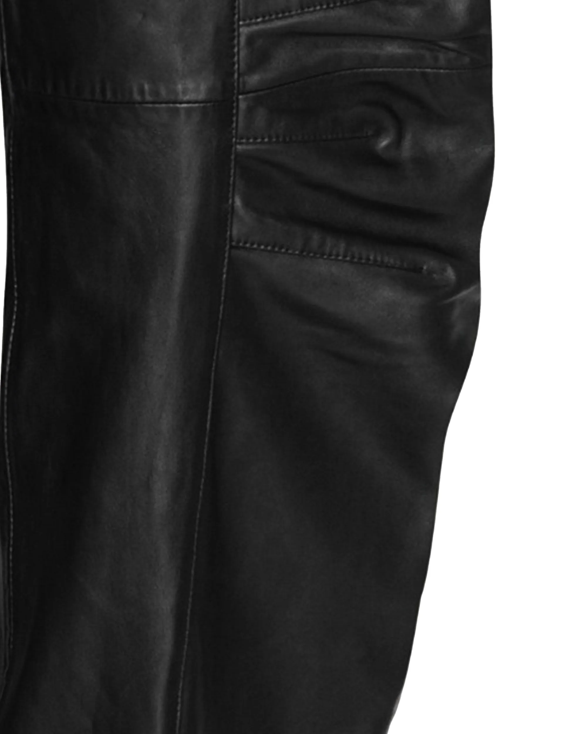 Leather Cargo Trousers Black sold by Lord & Taylor product image thumbnail 3