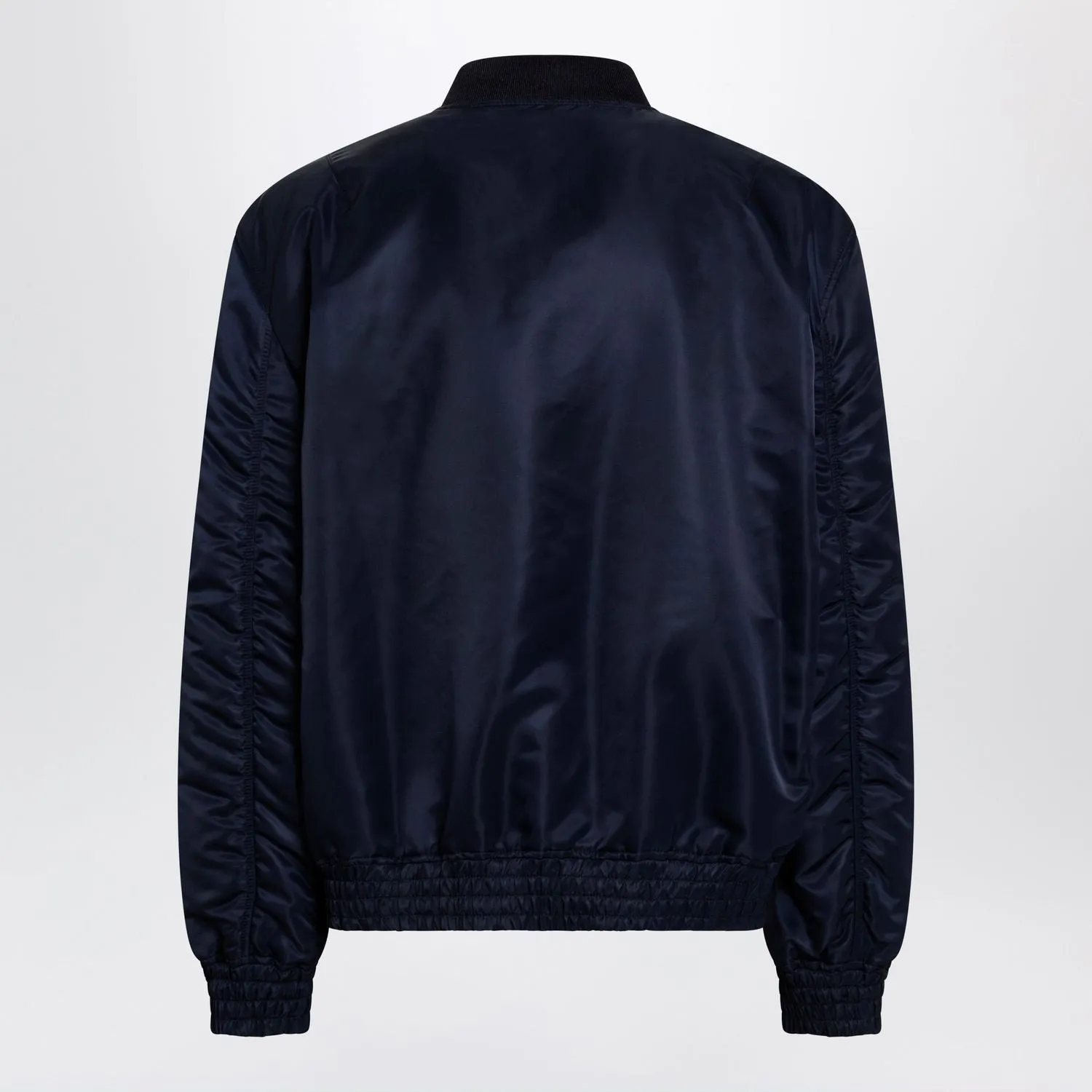 SHINY NAVY BLUE ZIPUP BOMBER JACKET WITH VLOGO sold by Lord & Taylor product image thumbnail 2