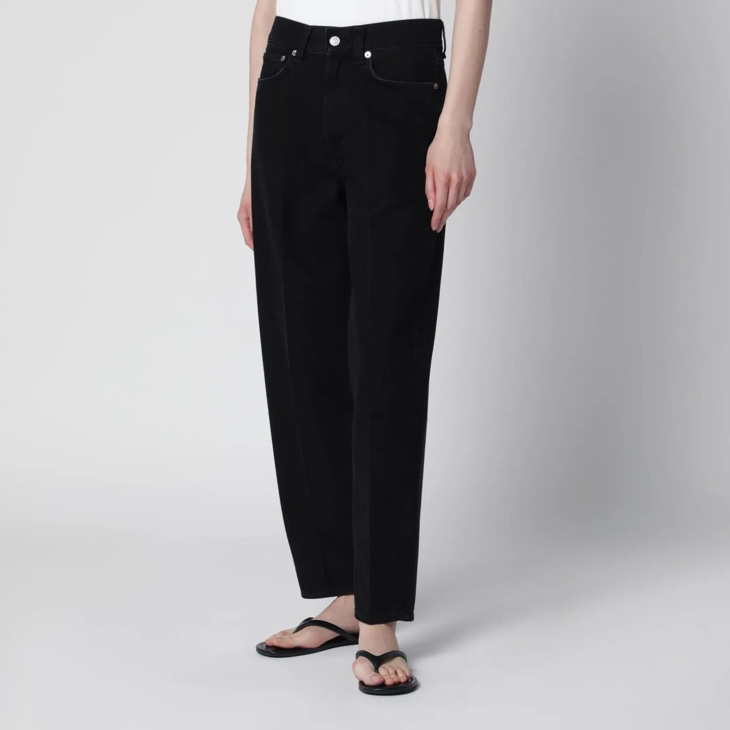80S STRAIGHTLEG JEANS IN BLACK DENIM sold by Lord & Taylor