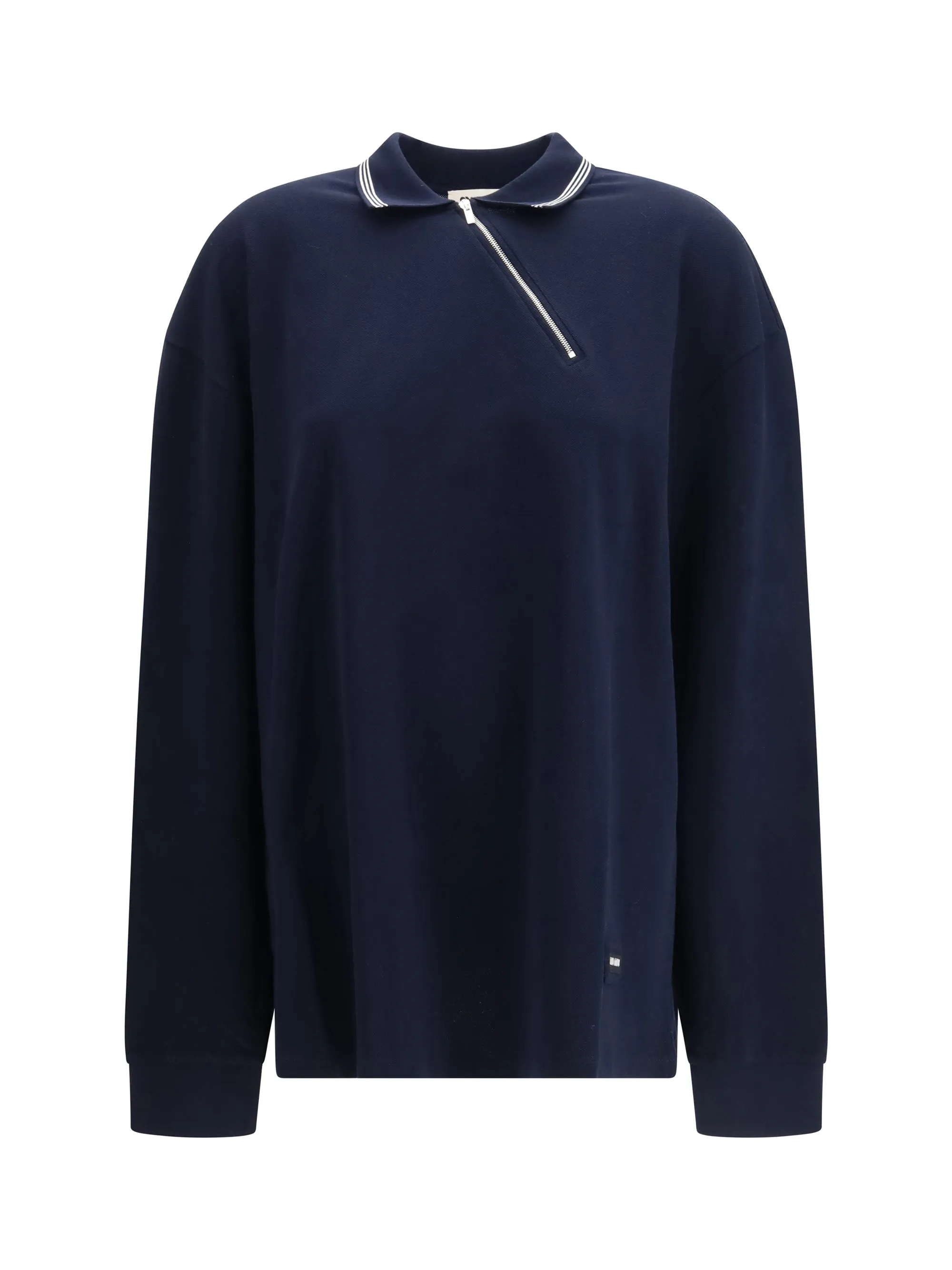 Long-Sleeved Polo Blue sold by Lord & Taylor