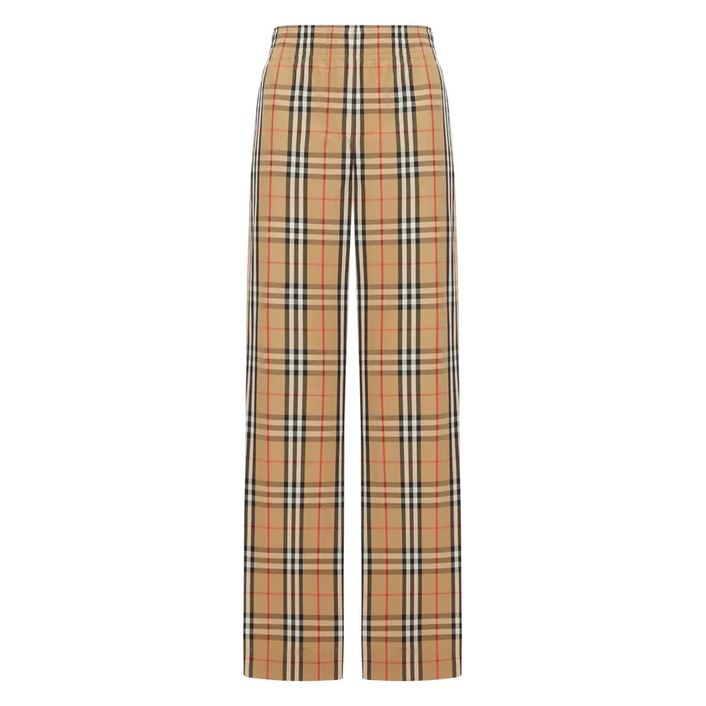 Beige Check Pattern Trousers sold by Lord & Taylor