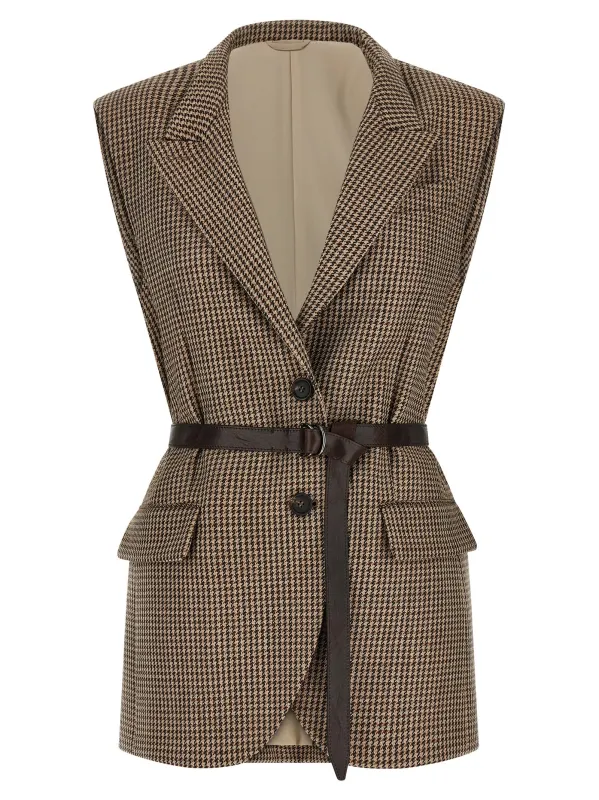 Belted vest made by Brunello Cucinelli