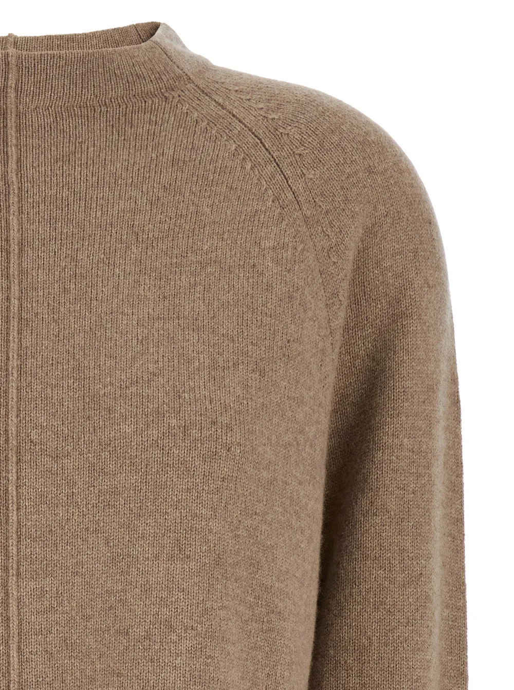 Beige Crewneck Cashmere Sweater with Detail sold by Lord & Taylor product image thumbnail 3