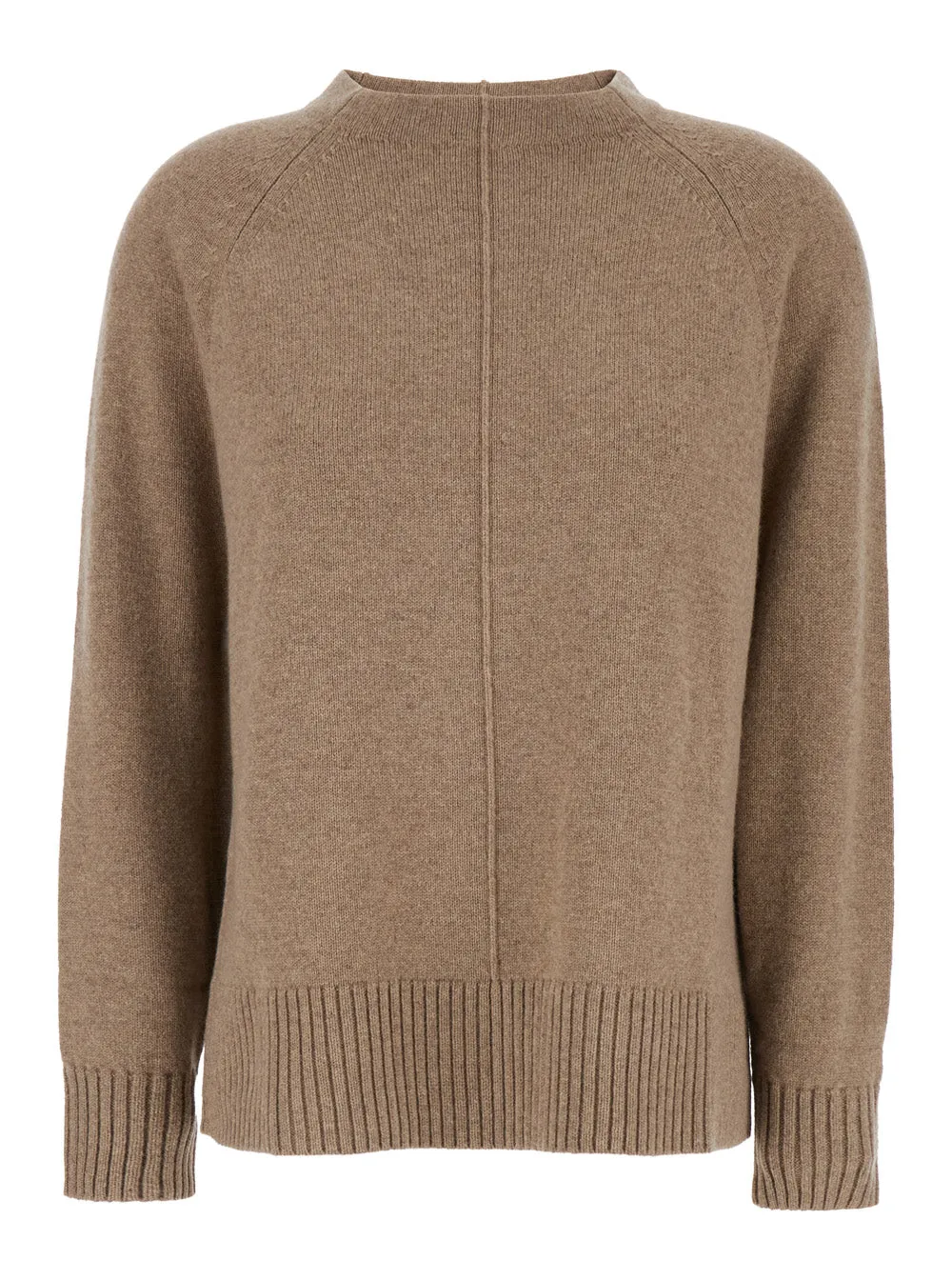 Beige Crewneck Cashmere Sweater with Detail sold by Lord & Taylor