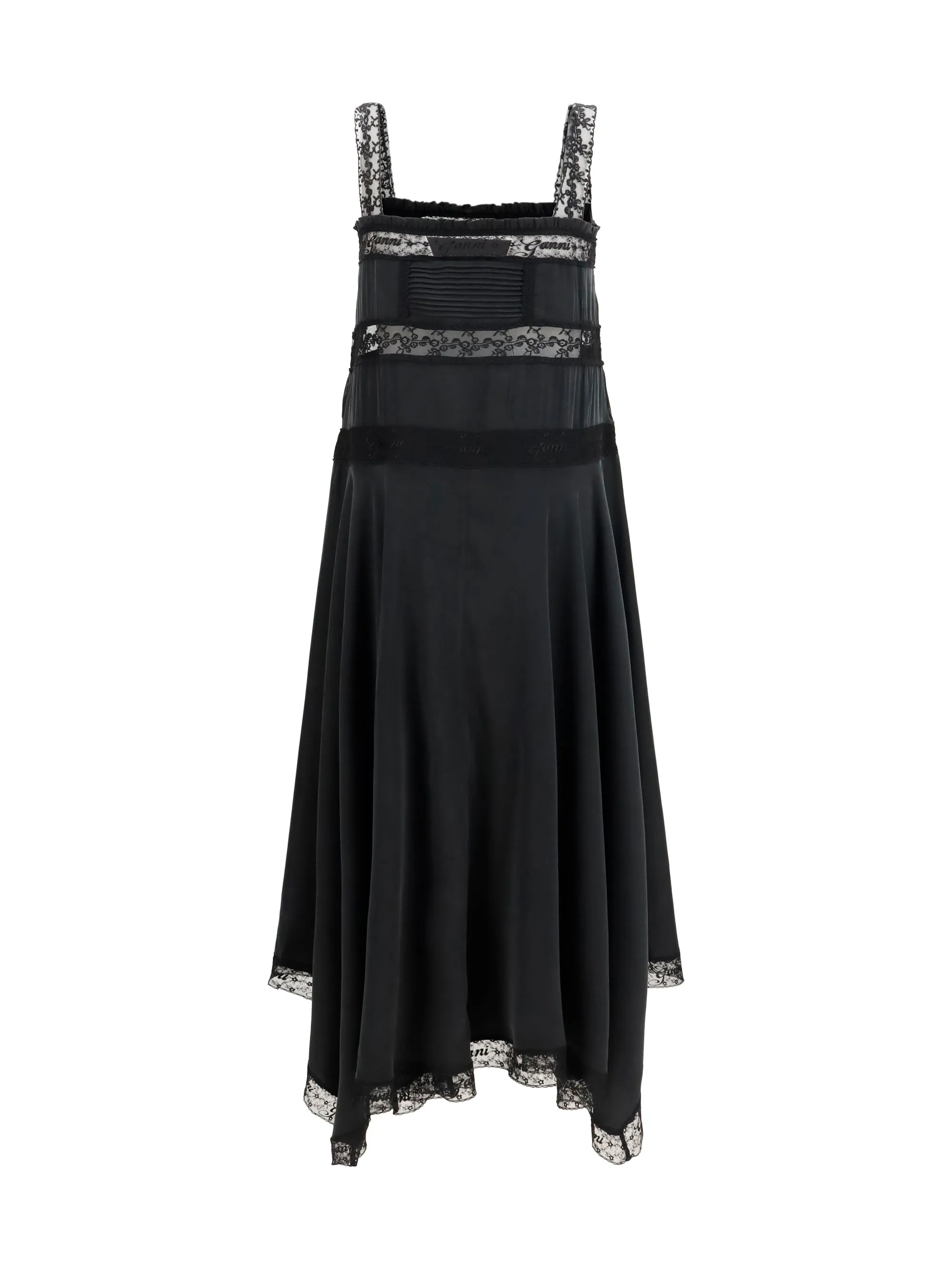 Silk Maxi Dress With Lace — Black sold by Lord & Taylor product image thumbnail 2