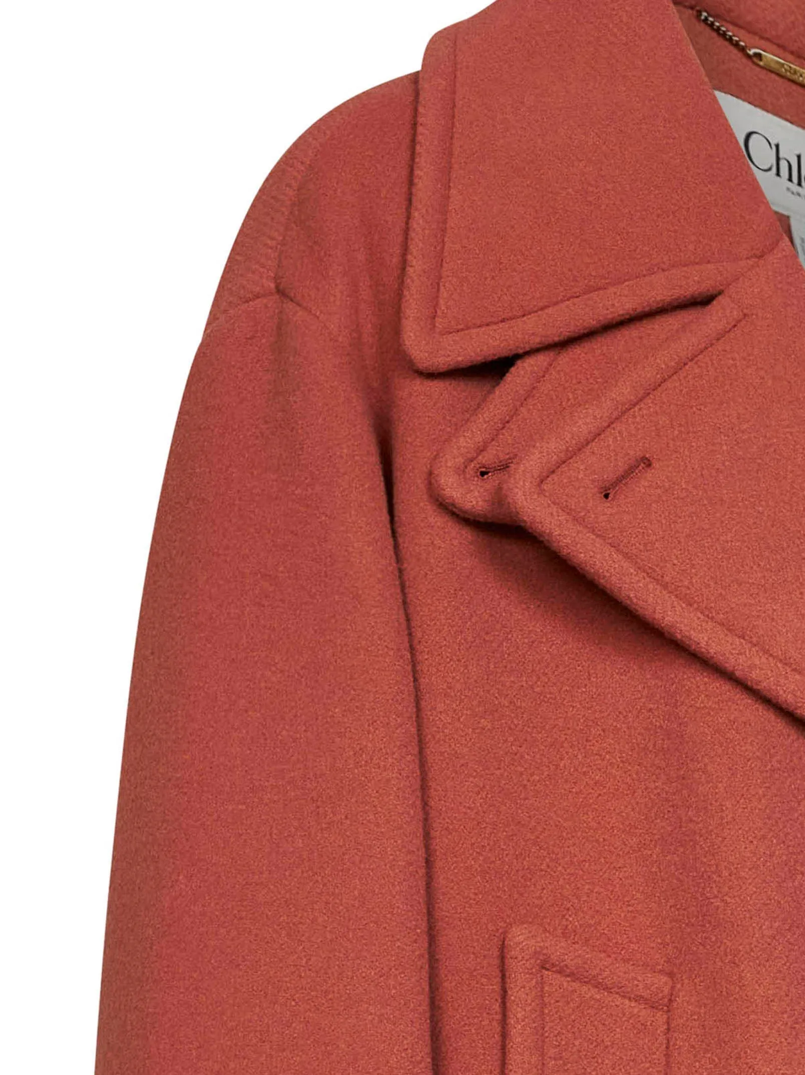 Short Wool-Blend Coat Cedar Pink sold by Lord & Taylor product image thumbnail 3