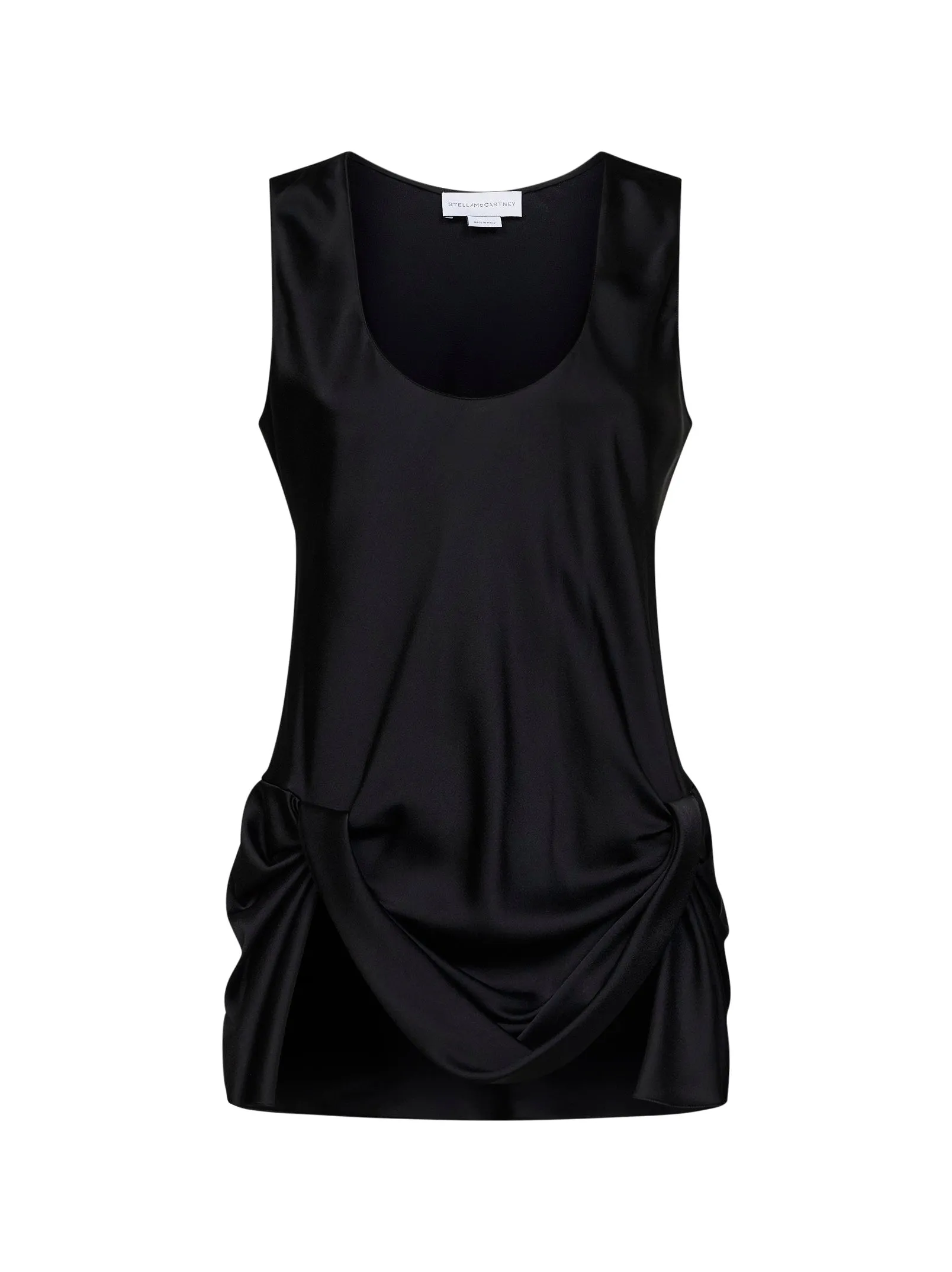 Top Draped Satin Black sold by Lord & Taylor