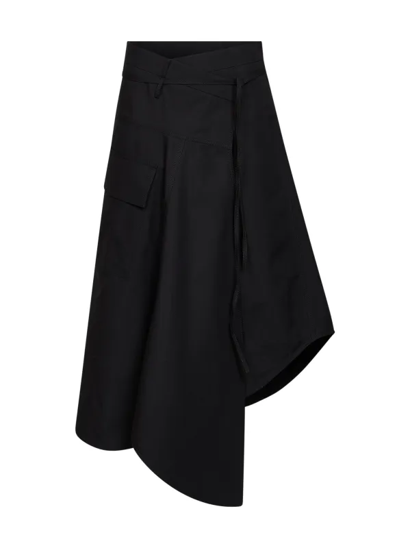 Long Asymmetric Cotton Skirt made by Bottega Veneta