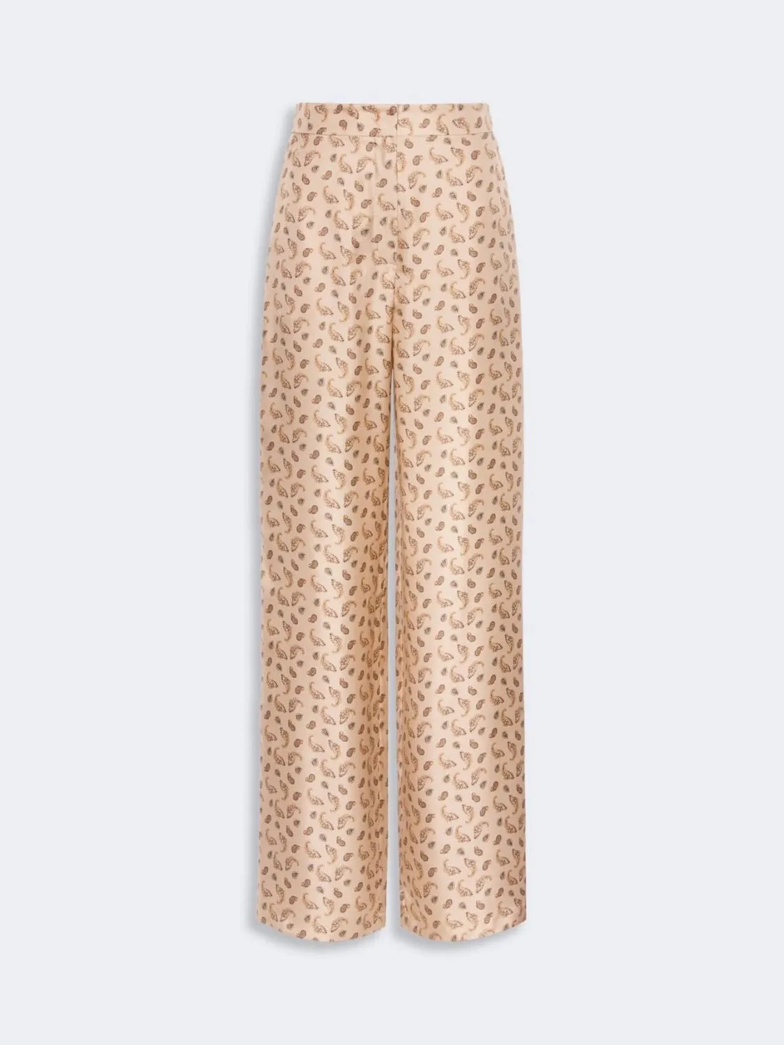 MSTFUXIA – SILK PALAZZO TROUSERS WITH PAISLEY PRINT sold by Lord & Taylor