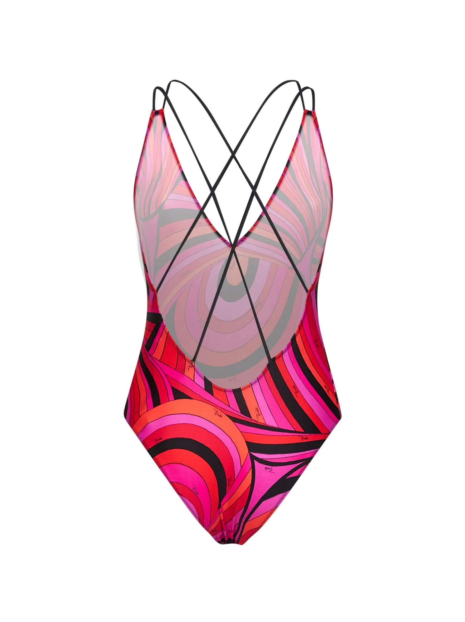 One-piece Swimsuit Iride Print Fuchsia/Black sold by Lord & Taylor product image thumbnail 2