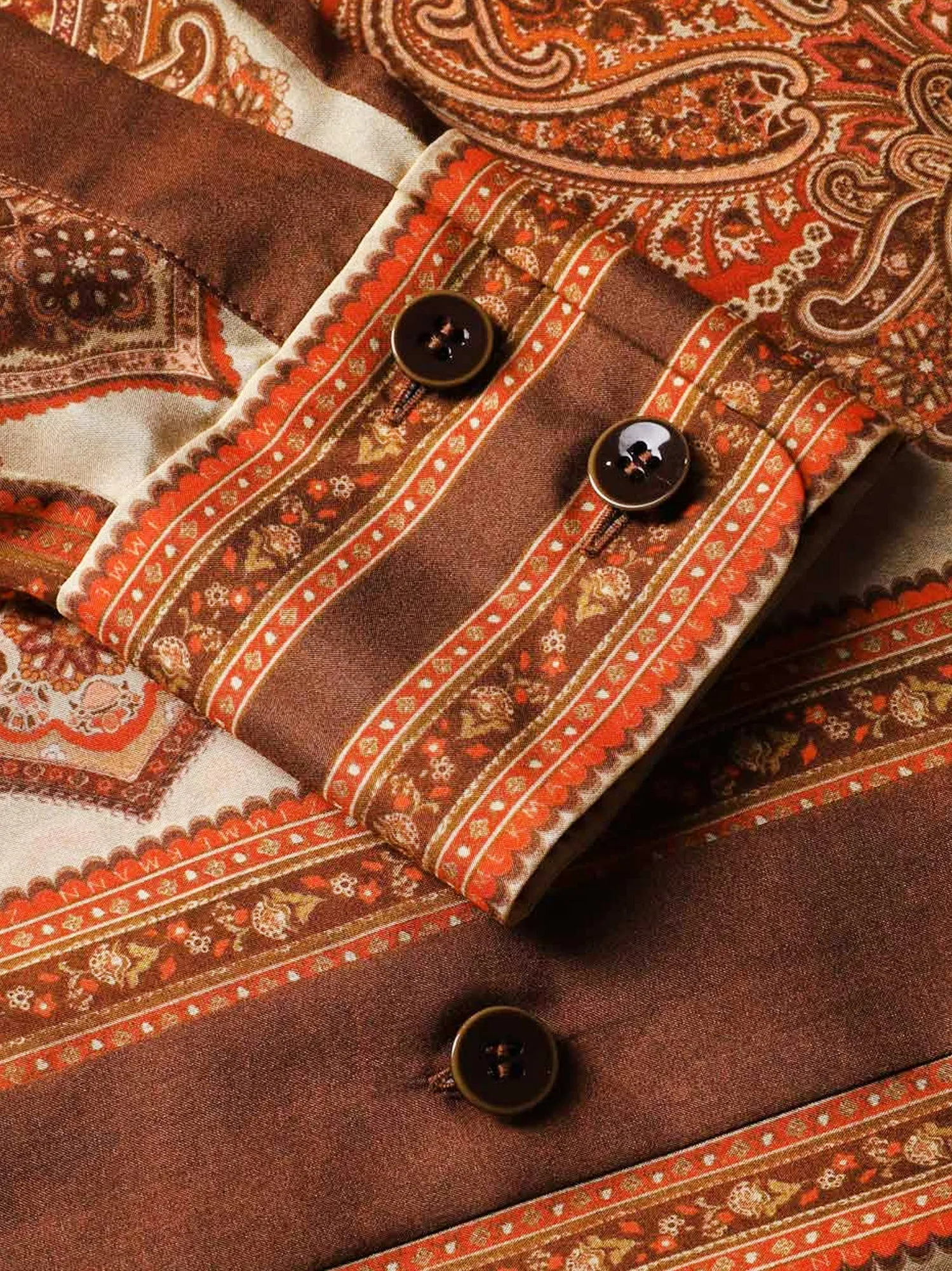 Shirt Mahon Dolman Brown Silk sold by Lord & Taylor product image thumbnail 3
