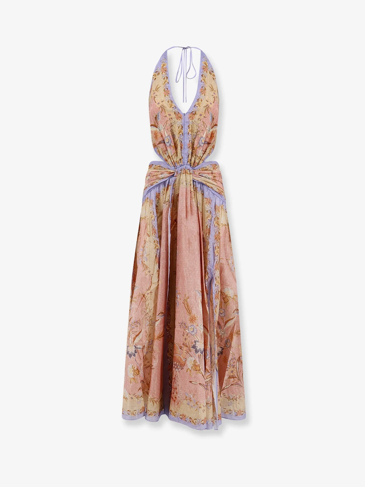 Long Dress Indra Pink Cotton-Silk sold by Lord & Taylor
