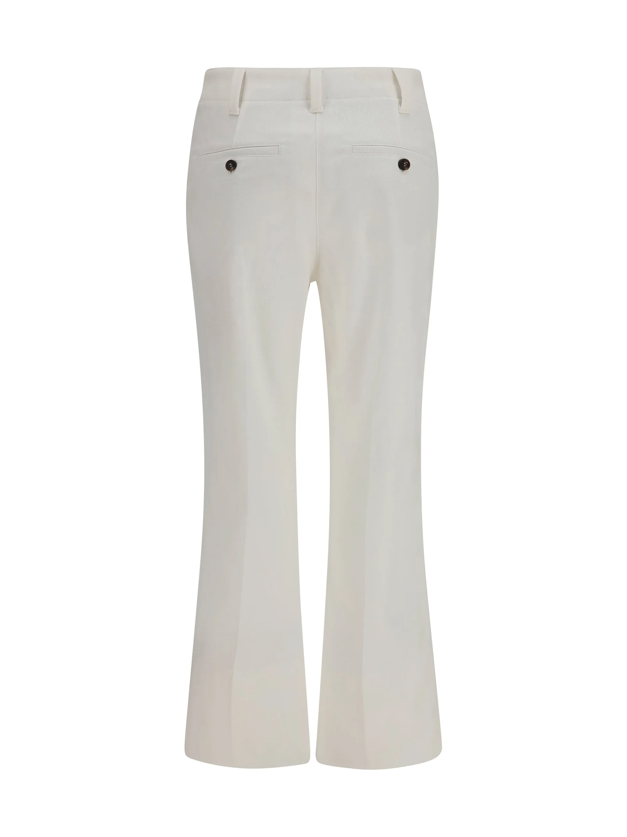 Slim Flared Trousers Off White sold by Lord & Taylor product image thumbnail 2