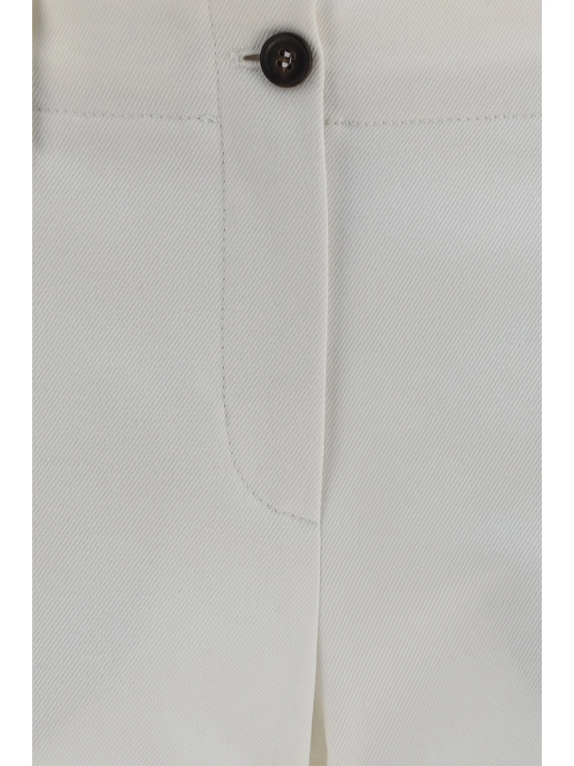 Slim Flared Trousers Off White sold by Lord & Taylor product image thumbnail 3